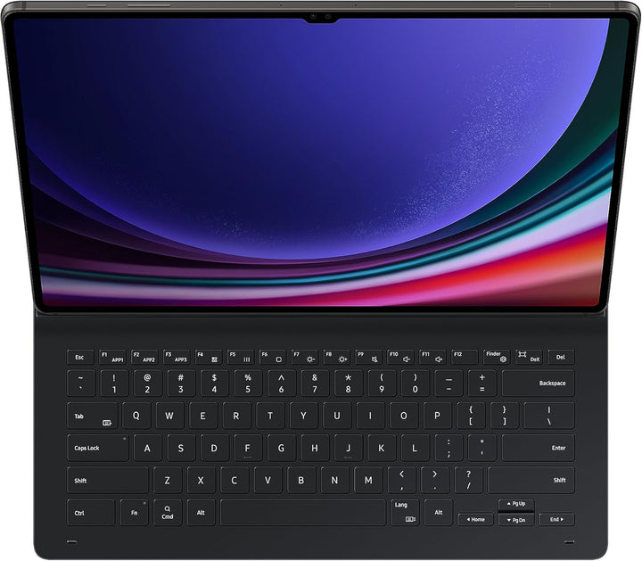 Samsung Book Cover Slim Galaxy Tab S9 Ultra Schwarz Tastatur S-Pen Aufbewahrung Book Cover Keyboard
