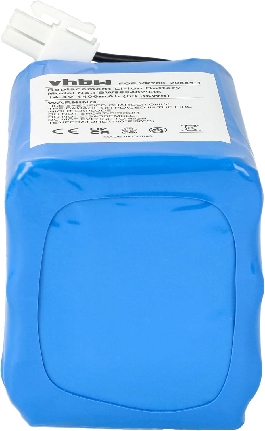 vhbw Akku kompatibel mit Vorwerk Kobold VR200 Saugroboter (4400 mAh, 14,4 V, Li-Ion)