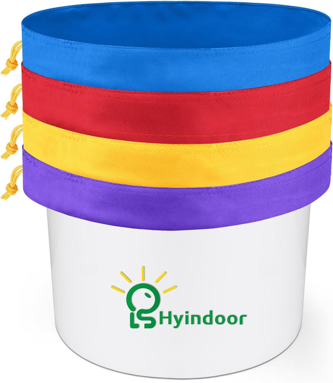 Hyindoor 20L 5 Gallon 4 Beutel Bubble Bag Kräutereis Essence Extraktion Beutel Kit mit Presssieb und