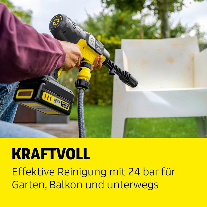 Kärcher Akku-Druckreiniger OC 7-18 Handheld, mobiler Outdoor-Reiniger, Druck: max. 24 bar, 250 l/h,
