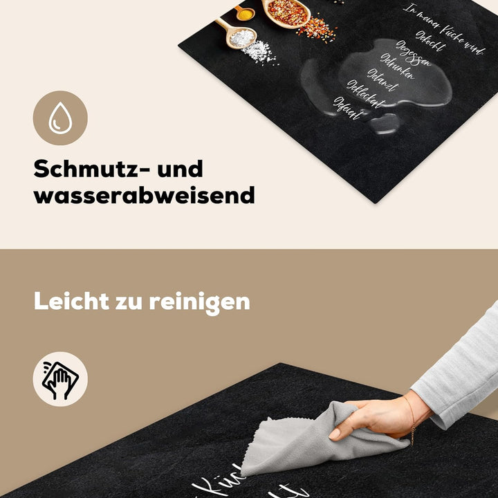 KitchenYeah© Herdabdeckplatte Einteilig Ceranfeld Abdeckplatte Küche Ceranfeldabdeckung Anti Rutsch