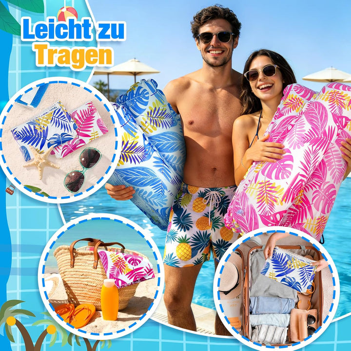 Dusor Luftmatratze Pool Zubehör 2 Stück, Luftmatratze Wasser Hängematte Pool Erwachsene 4 In 1, Aufb