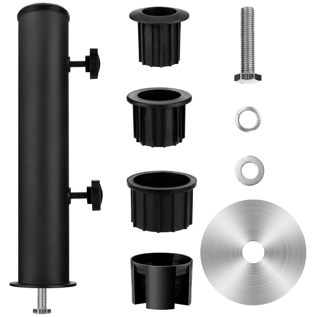 Garten Sonnenschirm Standrohre Geliefert, Universal SonnenschirmStandrohr mit 3 TLG Reduzierring(48/