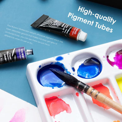 Paul Rubens Aquarellfarben set - 14 Neonfarben x 5 ml Tuben Wasserfarben Opera, hochpigmentierte und