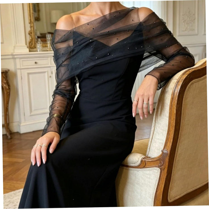 Hochzeitskleid-Topper, abnehmbare Ärmel für Hochzeitskleid, perlenverzierter, schulterfreier Brautsc