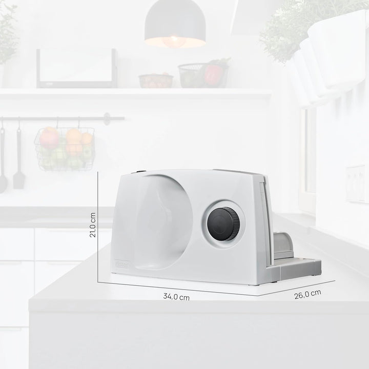 ritter markant 01 E Klappbarer elektrischer Allesschneider & Brotschneidemaschine mit elektrolytisch