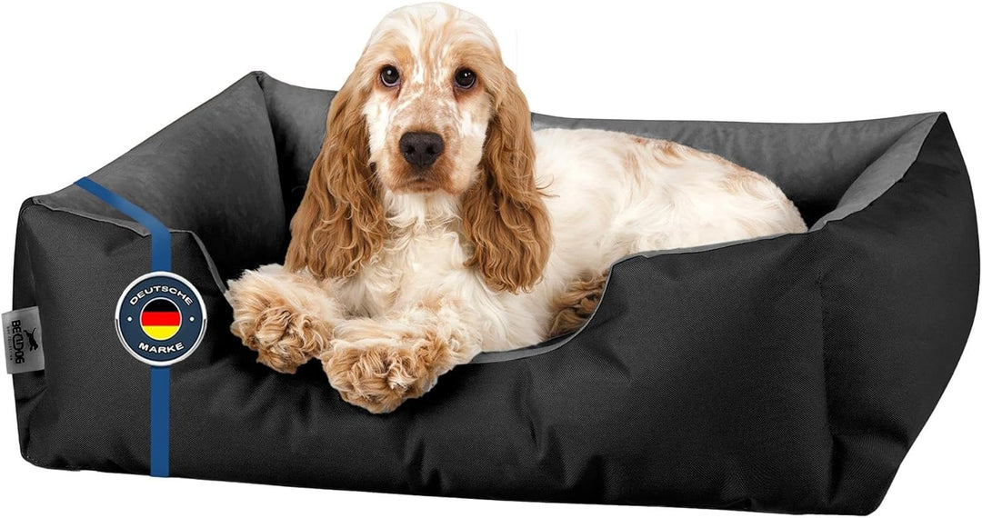 BedDog Hundebett LUPI, Hundekissen mit abziehbaren waschbaren Bezug, Hundekorb, Hundesofa, für klein