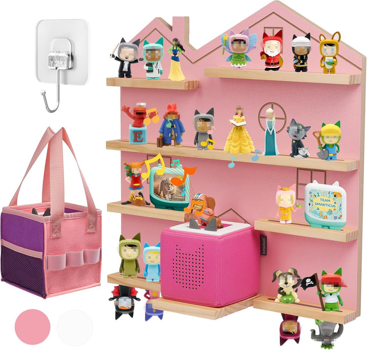 Haus Tonie Regal für Toniebox Starter Tonie Regal Wandmontage für alle Ihre Tonie Zubehör Magnetisch