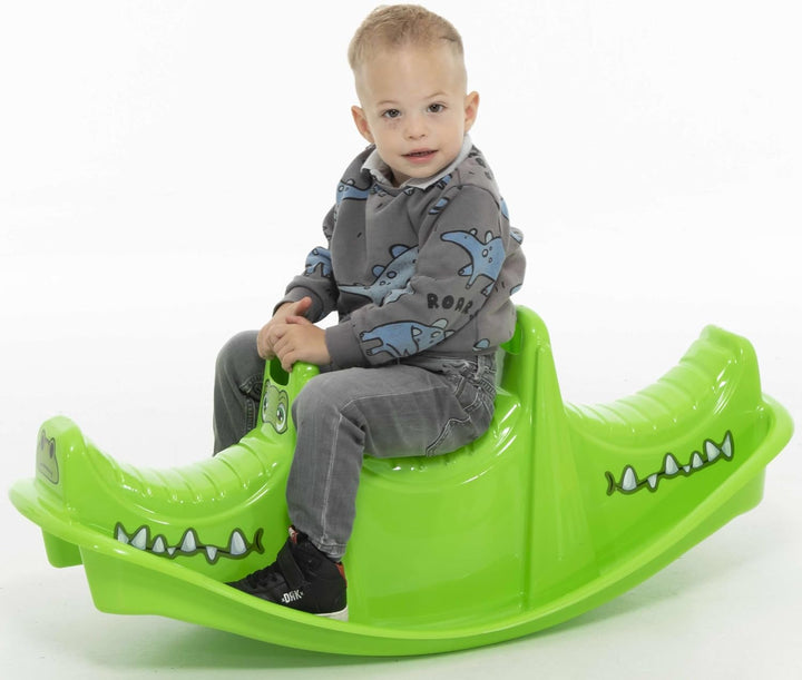 Wippe Rocker Nilpferd Tier Schaukelwippe Kunststoff Kinder Spielzeug blau, Blau
