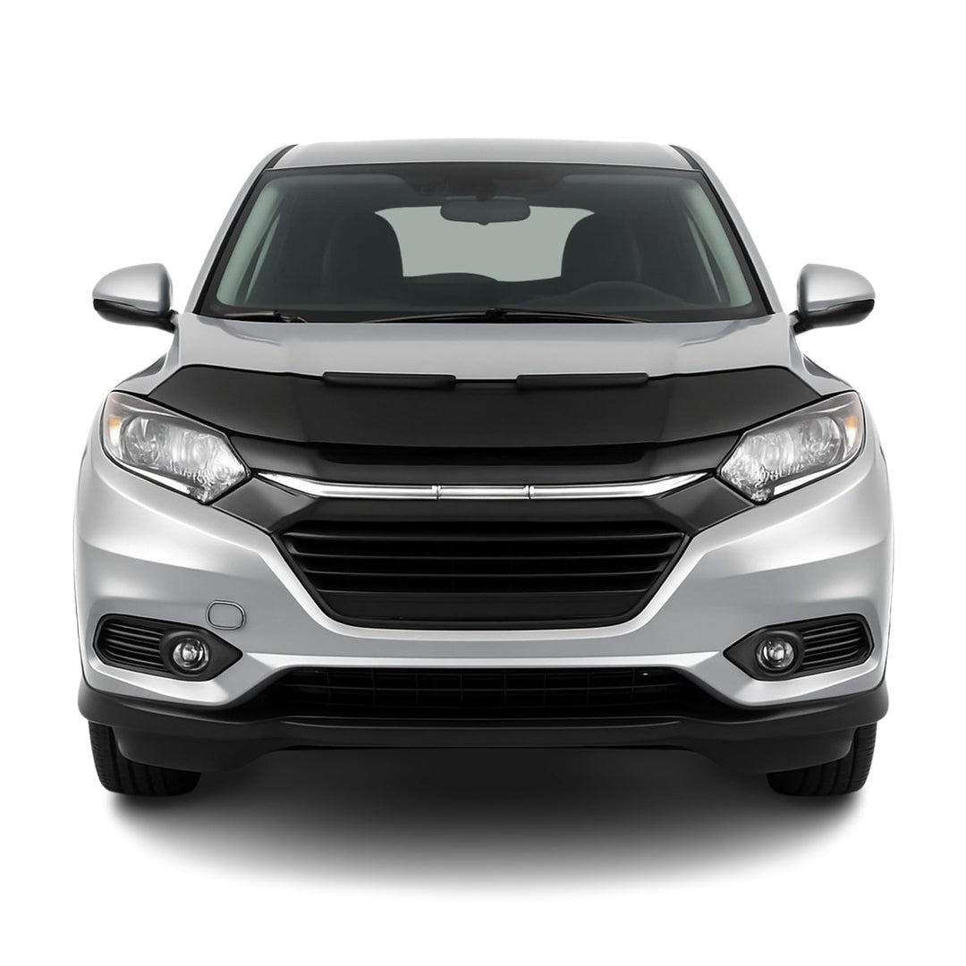 Haubenbra Steinschlagschutz Bonnet Bra kompatibel mit Honda HR-V 2016-2022 Schwarz Halb Schwarz / Ha