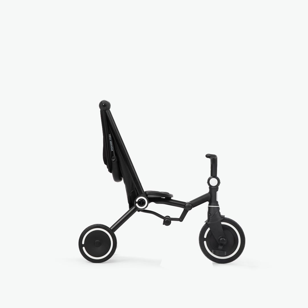 smarTrike Wonder max Foldable Toddler Tricycle Stroller – Lightweight 4-in-1 Travel Push Trike with