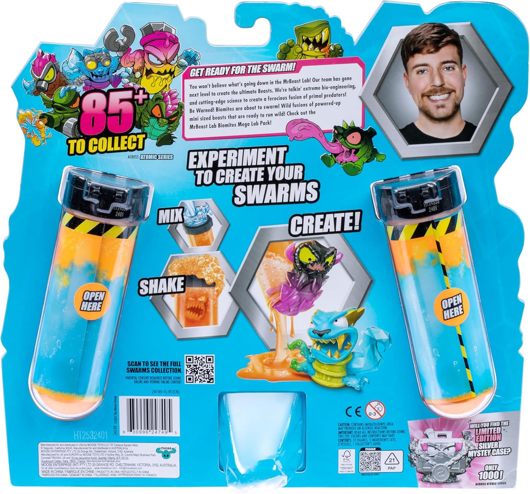 MRBEAST LAB Swarms, Atomic-Serie, Mega-Labor-Packung, Experiment, Wasser hinzufügen, Reagenzglas sch