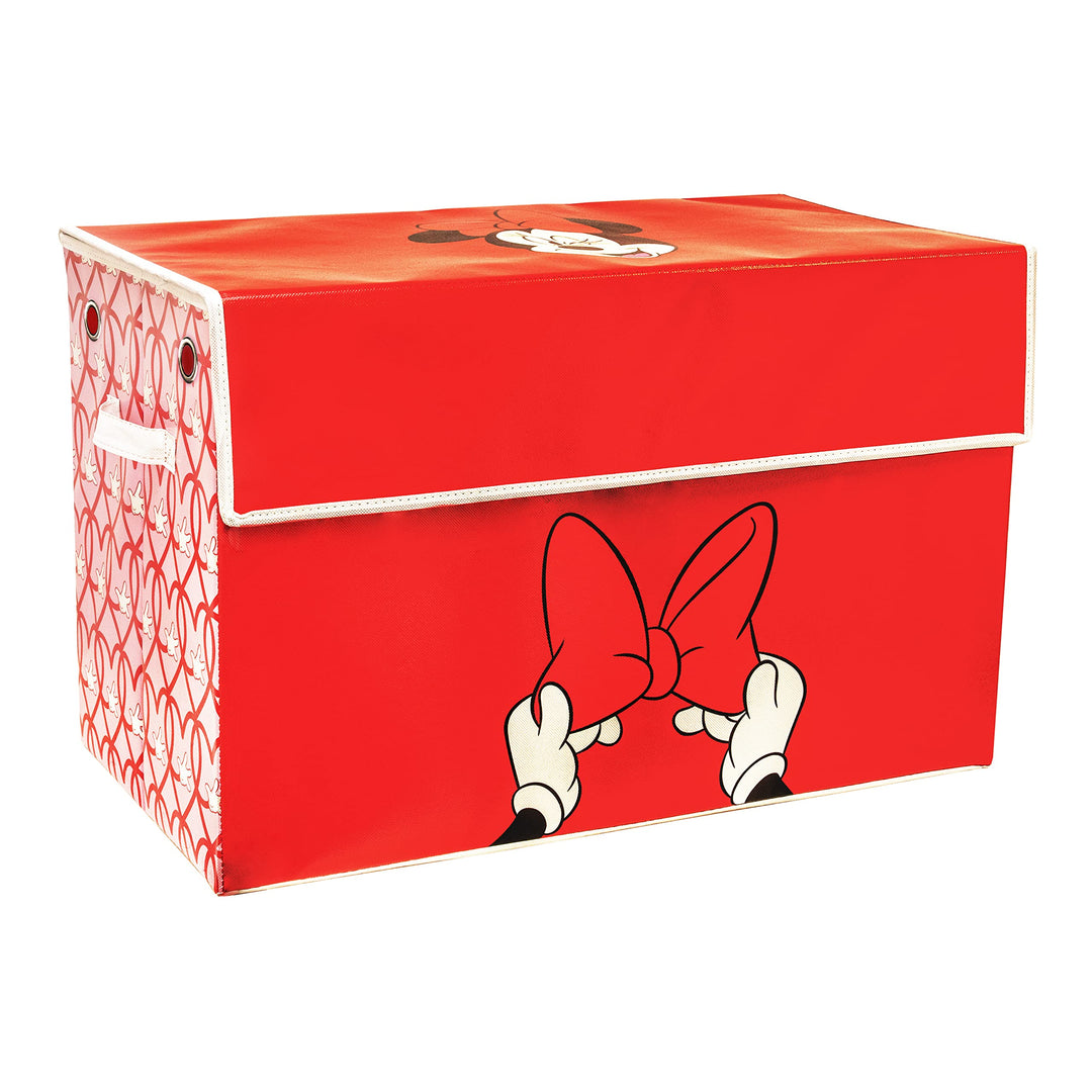 Minnie Disney Mouse Aufbewahrungsbox - Offiziell lizenziert, grosse Organisationsbox, Stoffspielzeug