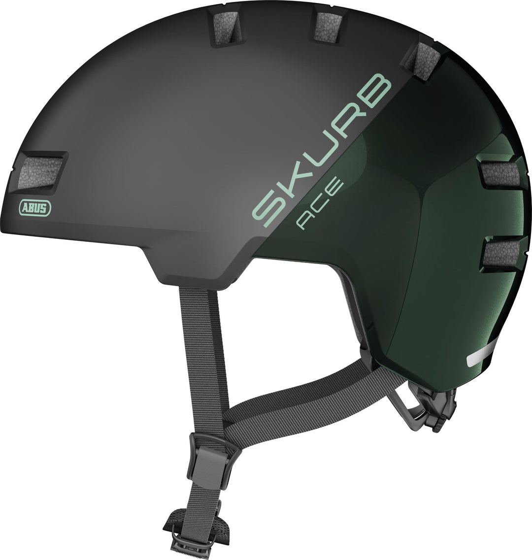 ABUS Stadthelm Skurb ACE - Stylischer Fahrradhelm im Alltag, beim Skaten, BMX-Fahren oder Longboarde