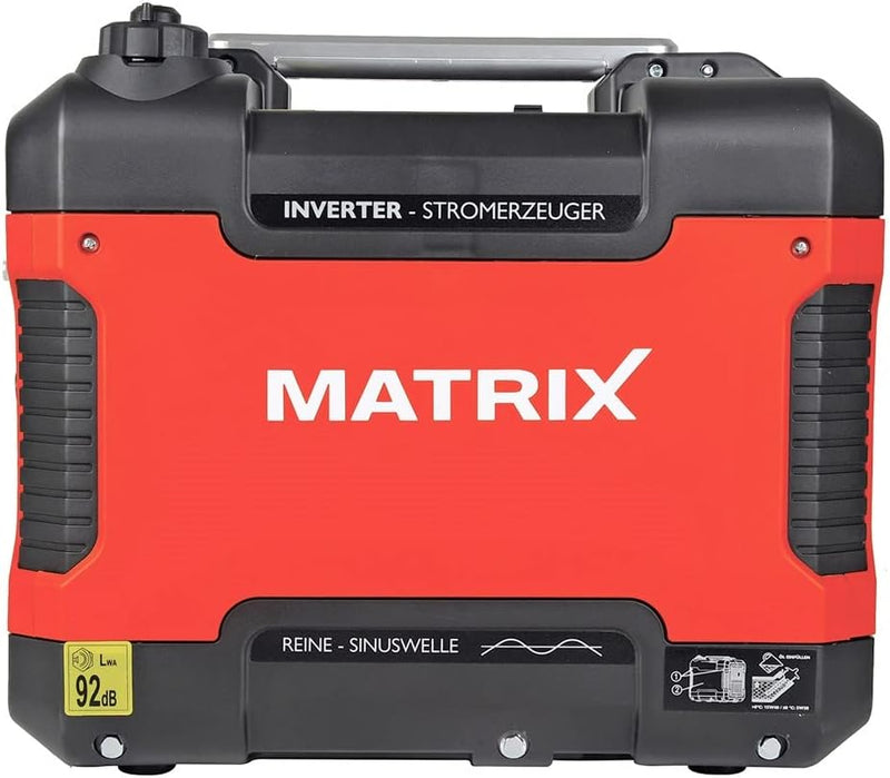 Matrix Notstromaggregat Benzin leise Digitaler Generator Inverter Stromerzeuger USB Stromaggregat tr