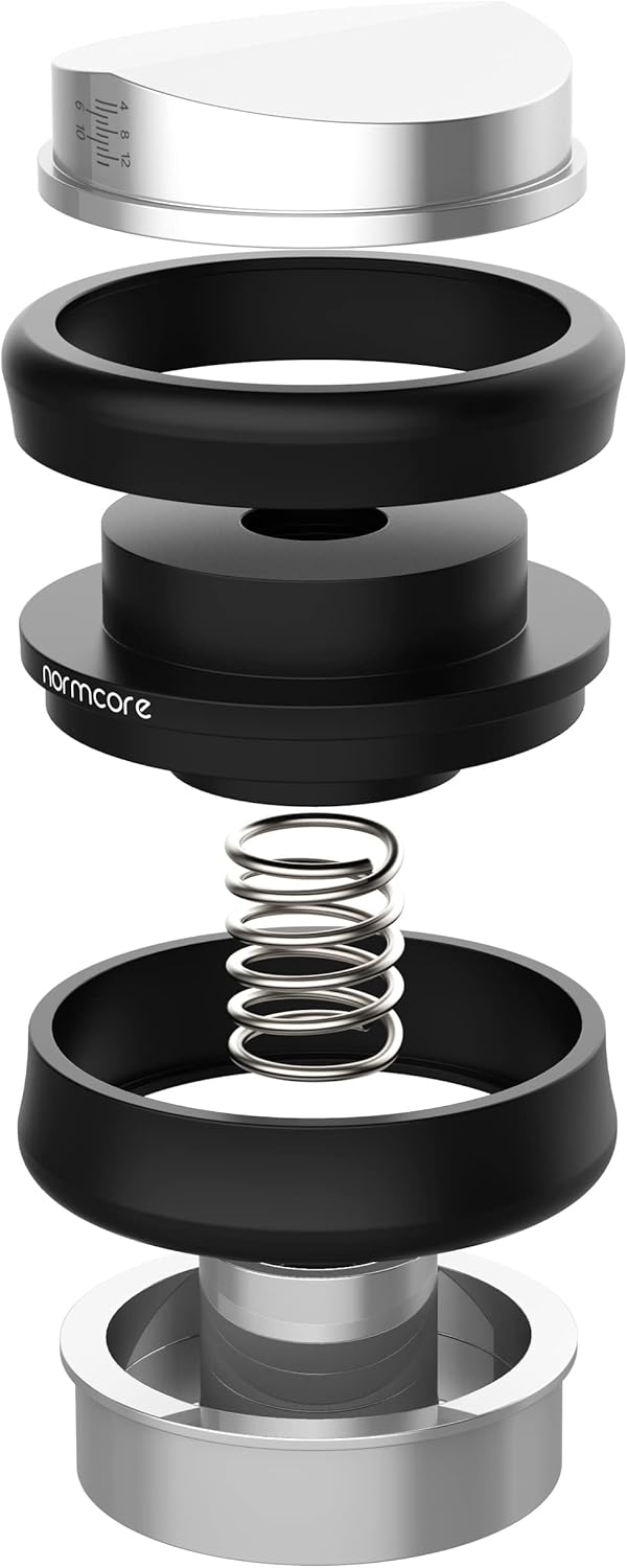 Normcore 53,3 mm Kaffee Distributor mit Tamper - 2 in 1 Kaffee Verteiler und Tamper für Siebträgerma