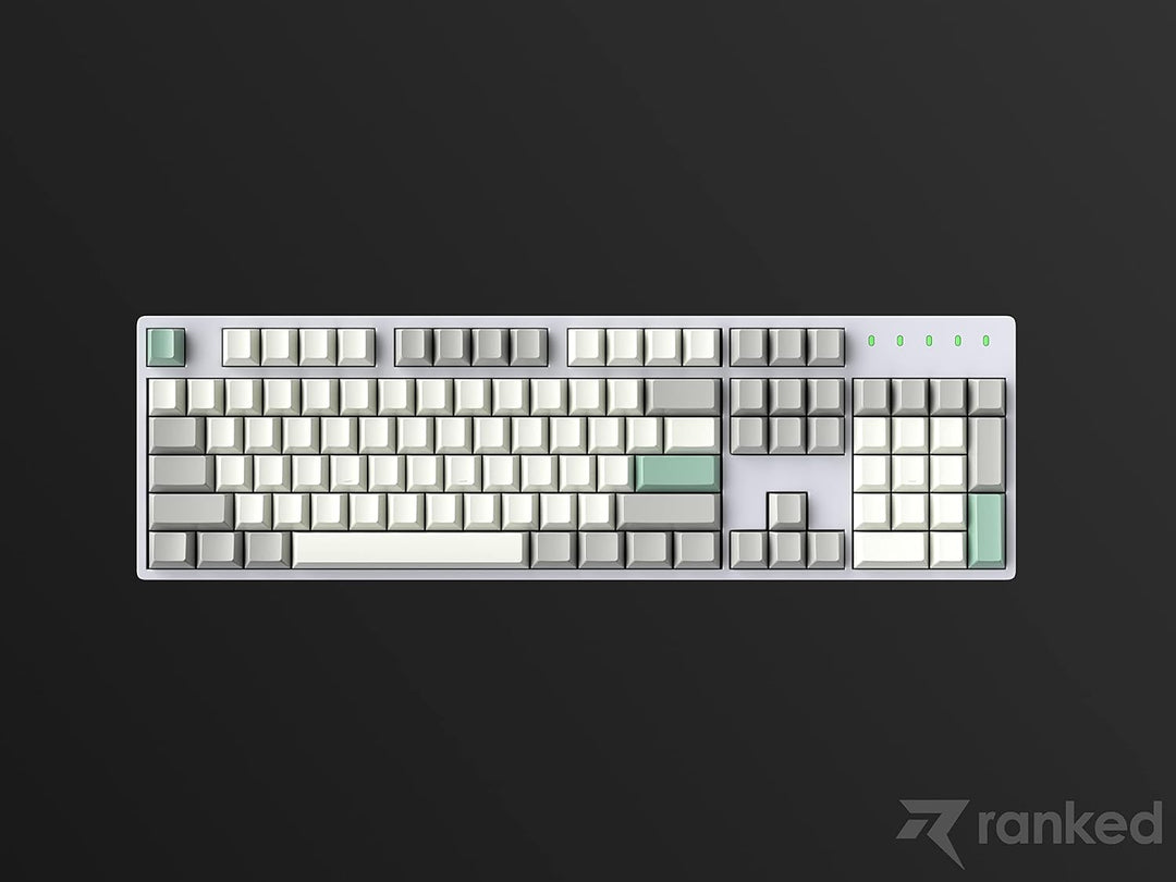 Ranked Leeres Premium-Tastenkappen-Set | 1,4 mm Dickes PBT | Cherry-Profil für Mechanische Tastatur