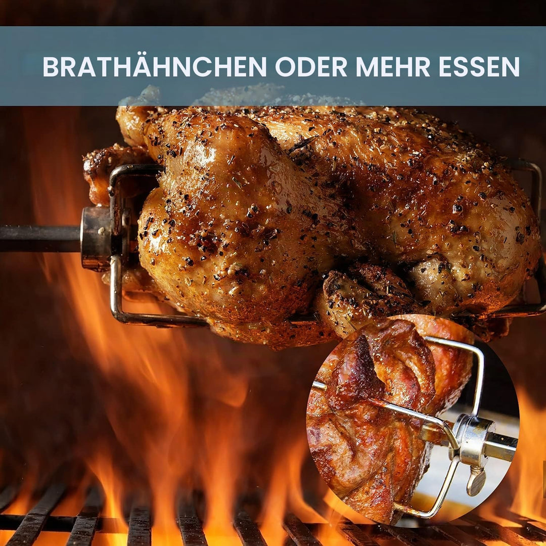 CPROSP 2 Fleischklammer für Drehspiess, Fleischnadeln für Grillspiess Ddelstahl mit Durchmesser 11,5