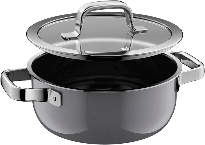 WMF Fusiontec Mineral Pro, Bratentopf mit Deckel, 20 cm, langlebig, kratzfestes Material, Made in Ge