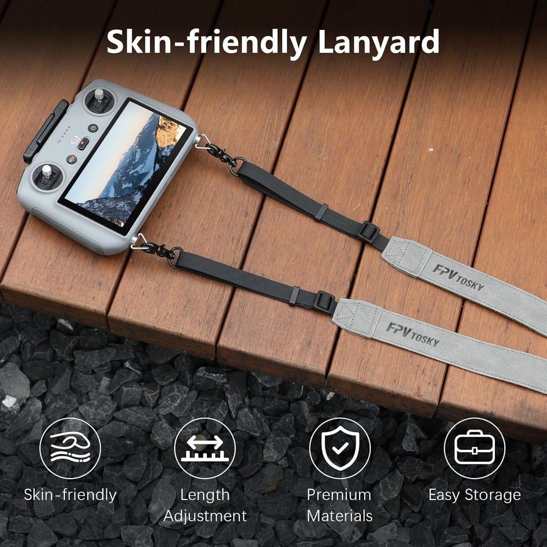FPVtosky Lanyard für DJI RC/RC 2 / RC Pro/RC Plus Controller, Mini 5 Pro/Mini 4/3 Pro RC Gurt RC Nec