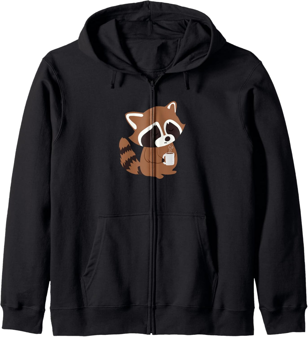 Waschbär Kaffee Niedlich Wildlife Tier Wald Natur Kapuzenjacke