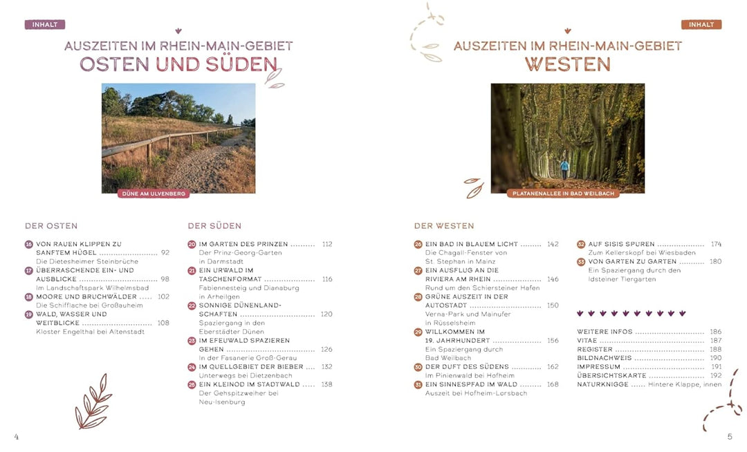 Auszeiten für die Seele im Rhein-Main-Gebiet: 33 Orte zum Innehalten, Lauschen und Aufblühen, Tasche
