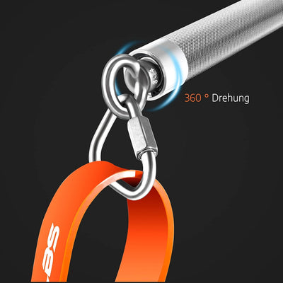 DASKING Fitnessbänder Krafttraining mit Stange, Resistance Bands Set