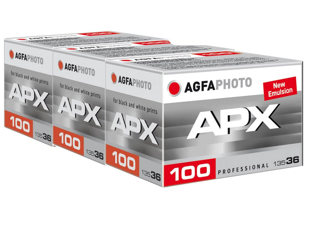 AgfaPhoto APX 100-36 Dreier Pack Schwarz/Weiss Bilderfilm Ohne Entwicklung 100 ASA 3 St., Ohne Entwi
