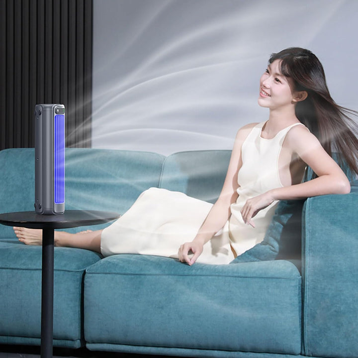 Outfany Cooling Ace,Tragbare Klimaanlage Tischventilator Leise USB Wiederaufladbare Mini Mobile Klim