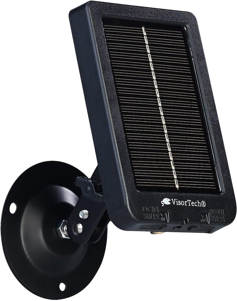 VisorTech Solarpanel Wildkamera: Mobiles Akku-Solarpanel für Wildkameras, 3.000 mAh, IP65 (Wildkamer