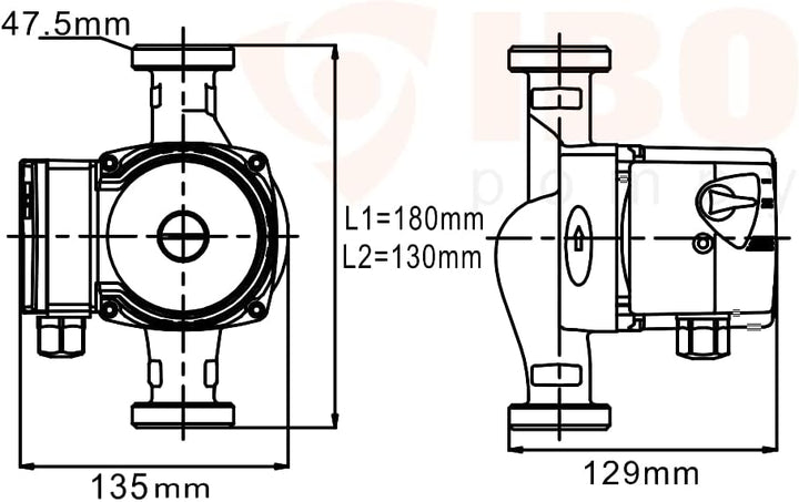 IBO 25-60/180 OHI, Orange Typ 3, Typ 3