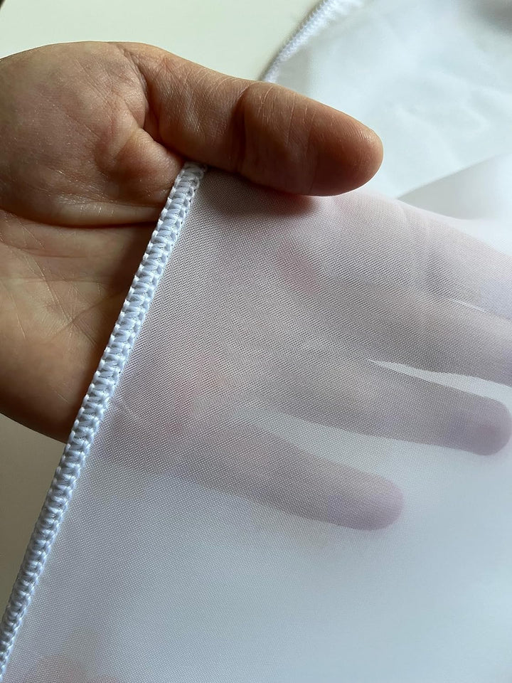 NATUR FUTURE Gardinen Vorhang Store Webstore halbtransparent mit Kräuselband und Bleibandabschluss W