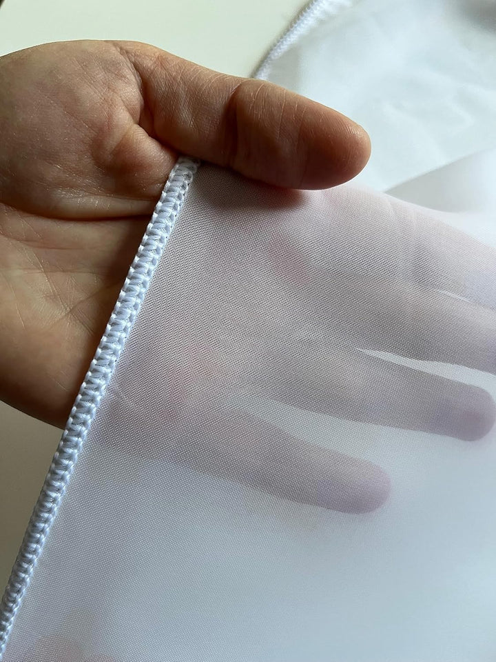 NATUR FUTURE Gardinen Vorhang Store Webstore halbtransparent mit Kräuselband und Bleibandabschluss W
