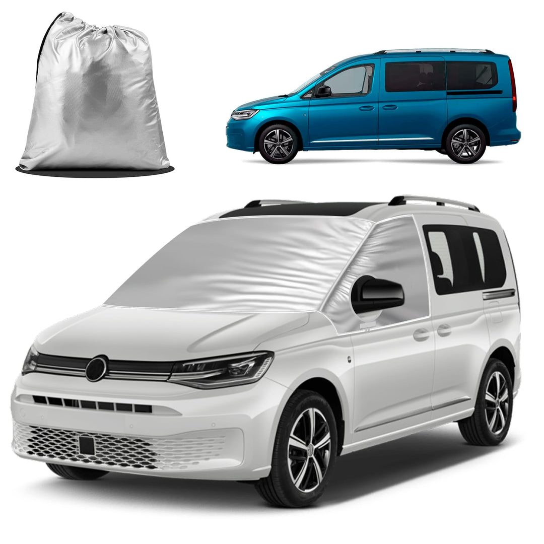 für VW Caddy 2004-2024 Auto Windschutzscheiben Abdeckung, Wasserdicht Sonnenschutz Frontscheibe Ther