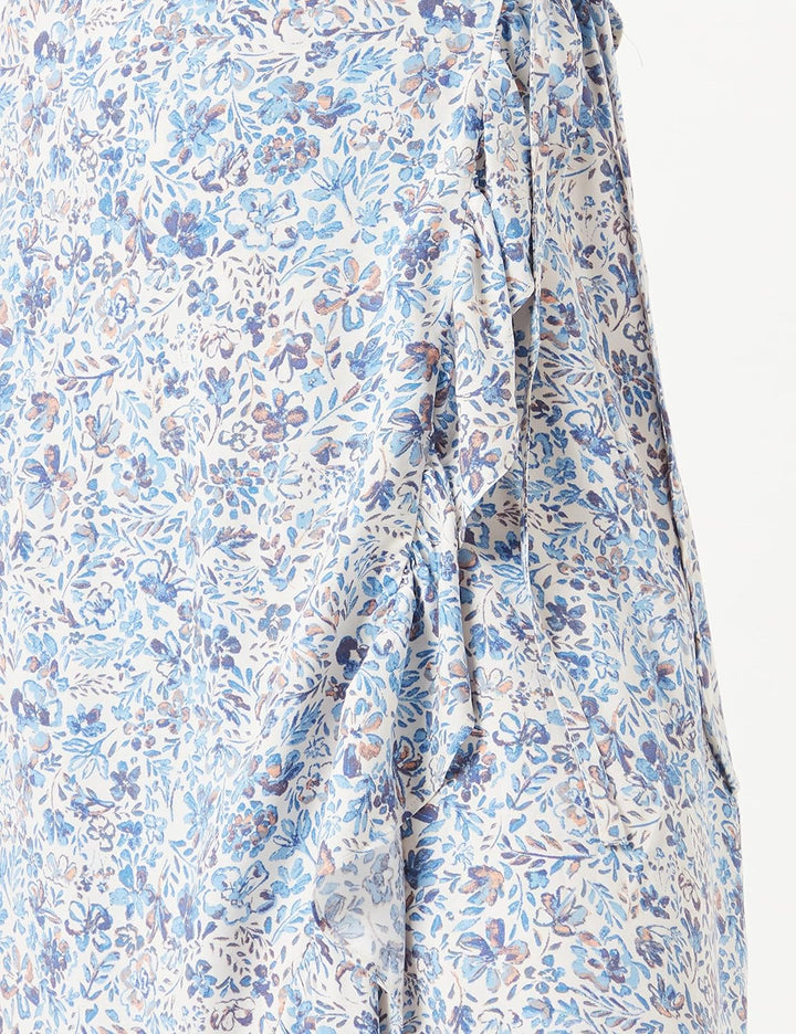 Part Two Damen Clairepw Dr Feminine Silhouette Kleid 44 Blau Bemalte Blume, 44 Blau Bemalte Blume