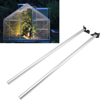 Gewächshaus-Regenrinnen-Wassertonnenrohr-Set, 2 Stück 82 Cm PVC-Aluminiumlegierung Gewächshaus-Fallr