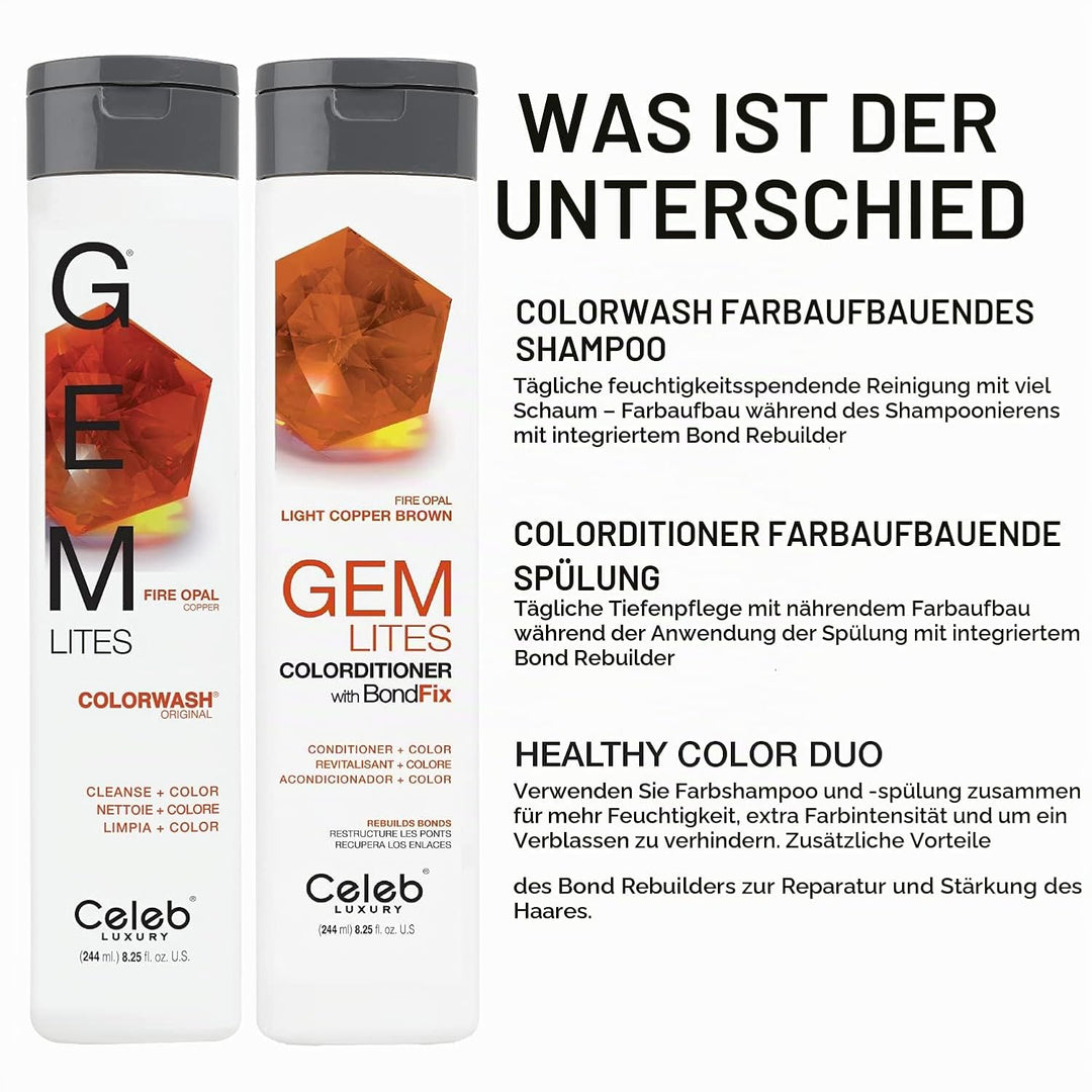 Fire Opal Colorwash 244 ml Braun, Braun