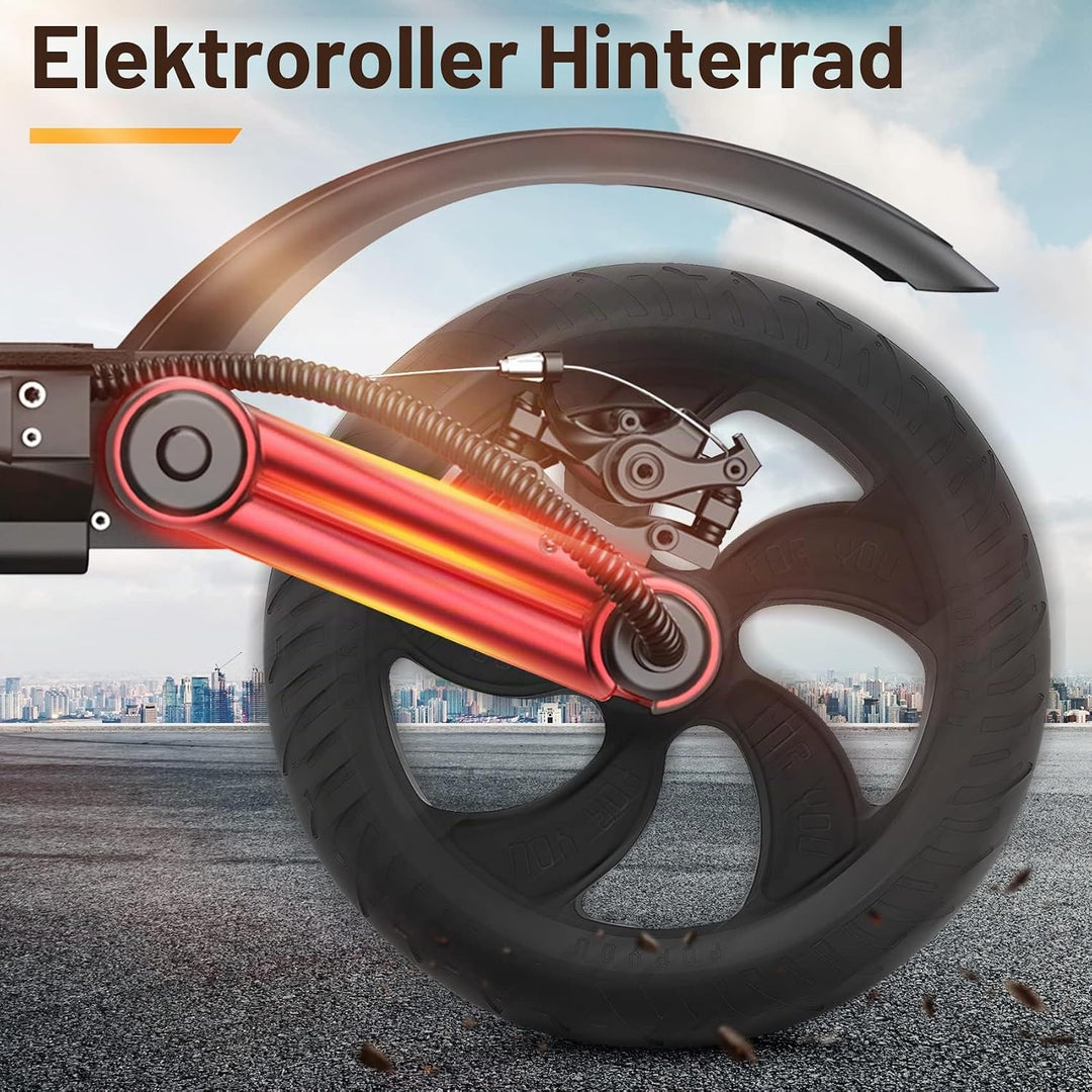 Roundsky Ersatz Hinter Rad für Kugoo S1 S2 S3 Elektro Roller Hinter Rad Nabe und Reifen Ersatz Teil