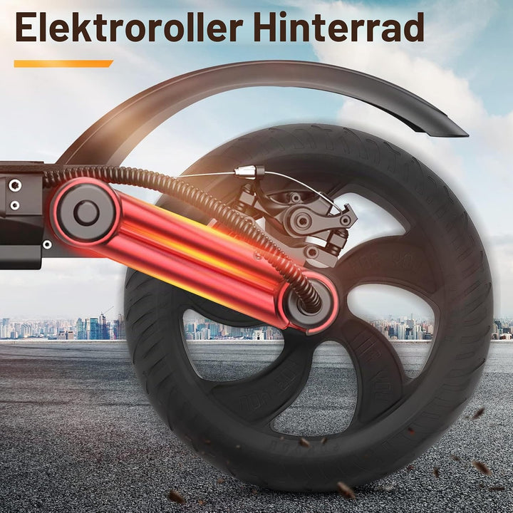 Roundsky Ersatz Hinter Rad für Kugoo S1 S2 S3 Elektro Roller Hinter Rad Nabe und Reifen Ersatz Teil