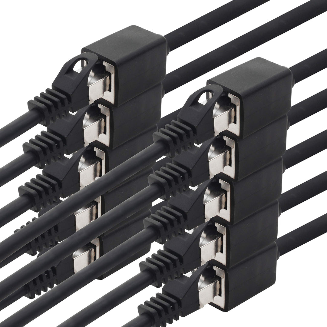 1aTTack.de 618302 CAT7 Cat.7 Verlängerung Adapter - 1m - Ethernetkabel Lankabel Netzwerkkabel 10 Gb/