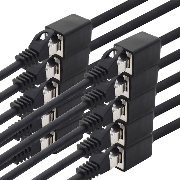 1aTTack.de 618319 CAT7 Cat.7 Verlängerung Adapter - 2m - Ethernetkabel Lankabel Netzwerkkabel 10 Gb/
