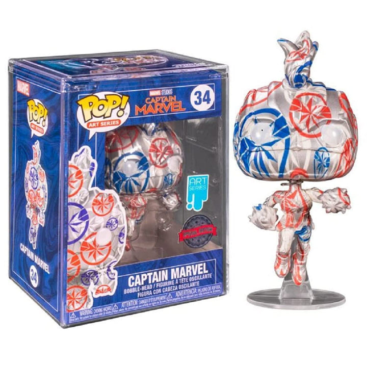 Funko Pop Marvel Captain Marvel Artist Series #34 Exclusive Special Edition Pop Figuren Marvel