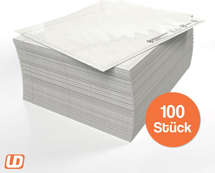 Lieferscheintaschen selbstklebend C5 - Transparente Versandtaschen 100 Stück - Dokumententasche für