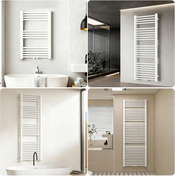 YEAUPE PRO Badheizkörper 1800x600 mm Wandmontiert, Handtuchheizkörper Handtuchhalter Handtuchwärmer