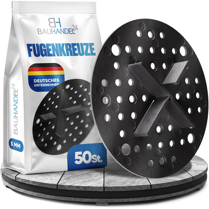 Bauhandel24 Fugenkreuze 5mm für Terrassenplatten Plattenlager Auflage Pads mit Teller Aussenbereich