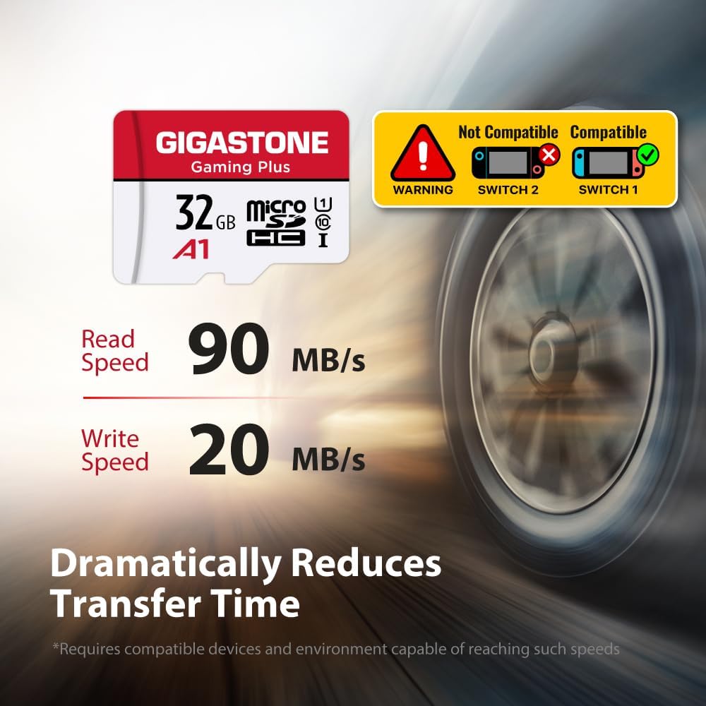 Gigastone Gaming Plus 32GB MicroSDHC Speicherkarte 5er-Pack und SD Adapter, Actionkameras und Drohne