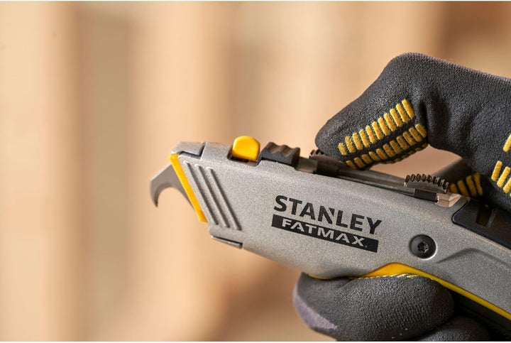 Stanley Fatmax 2 in 1 Messer PRO 0-10-789 (mit einziehbarer Klinge, 180 mm Länge, vielseitige Einsat