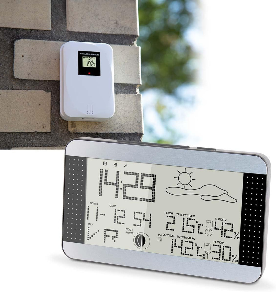 Alecto WS-1700 Drahtlose Wetterstation, Grau, 39 x 174 x 305 mm