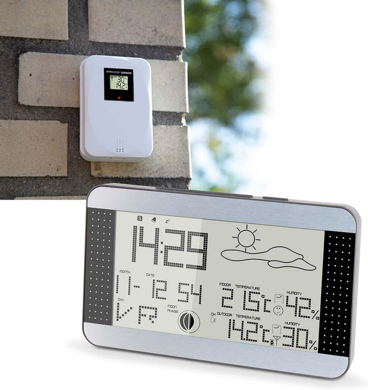 Alecto WS-1700 Drahtlose Wetterstation, Grau, 39 x 174 x 305 mm