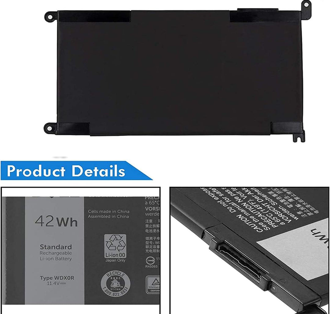 WDX0R Akku für Dell Inspiron 13-5000 13-7000 15-5000 15-7000 17-5000 P32E Series 17 5765/13 5368 537